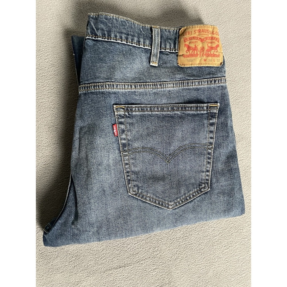 Levi's 569 Loose Straight Jeans Mens 38x32 baggy fit skater